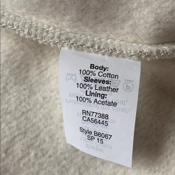 Bomber Jacket Leather Sleeves - Picture 3 of 8